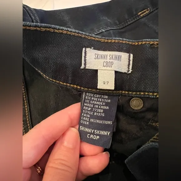 Madewell The Skinny Skinny Crop Dark Wash Jeans