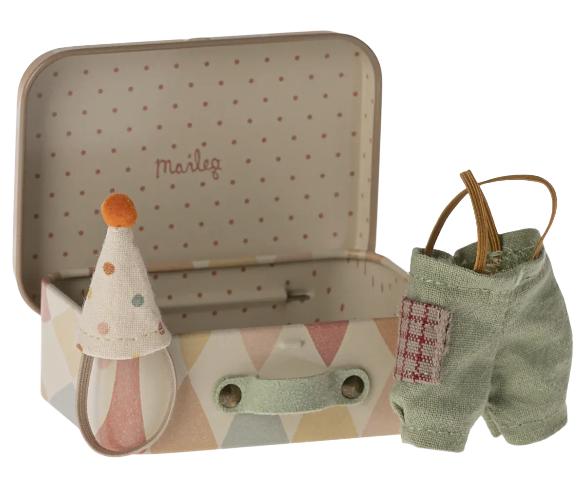MAILEG Clown Clothes in Suitcase
