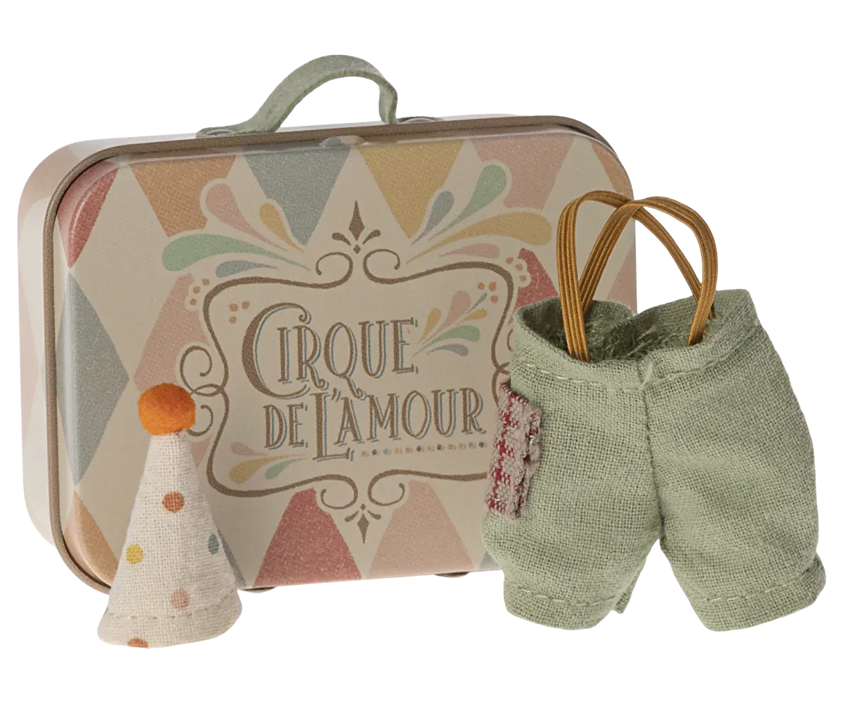 MAILEG Clown Clothes in Suitcase