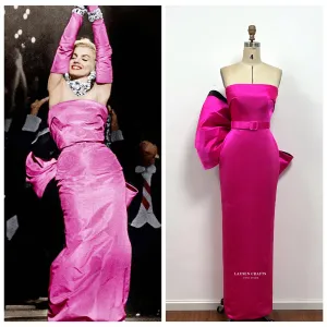 Marilyn Monroe Pink Dress Gentlemen Prefer Blondes