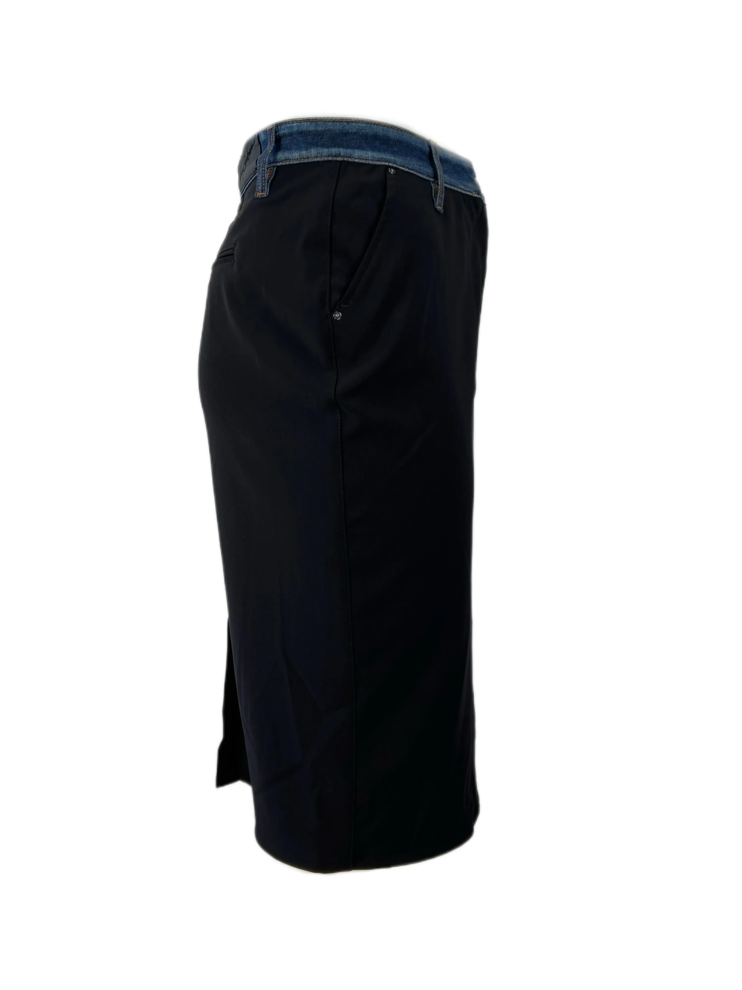 Marina Rinaldi Women's Nero Campana Straight Pencil Skirt NWT