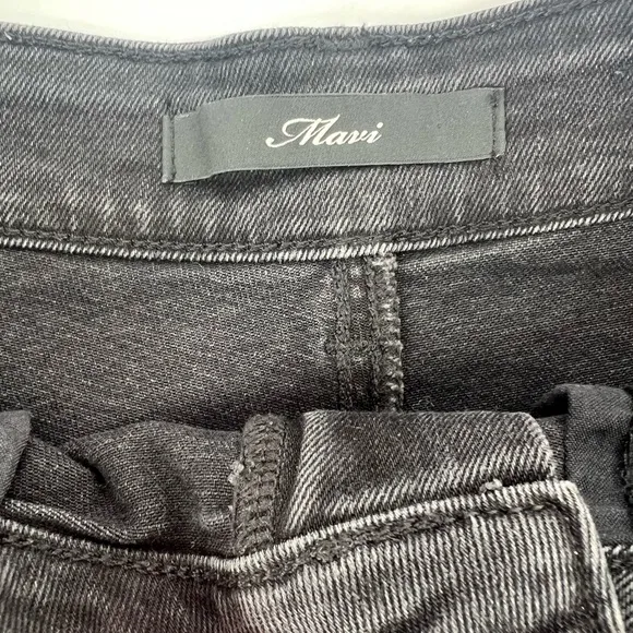 Mavi Rosie Boyfriend Shorts High Rise Smoke Ripped 90s Black Denim Shorts 28