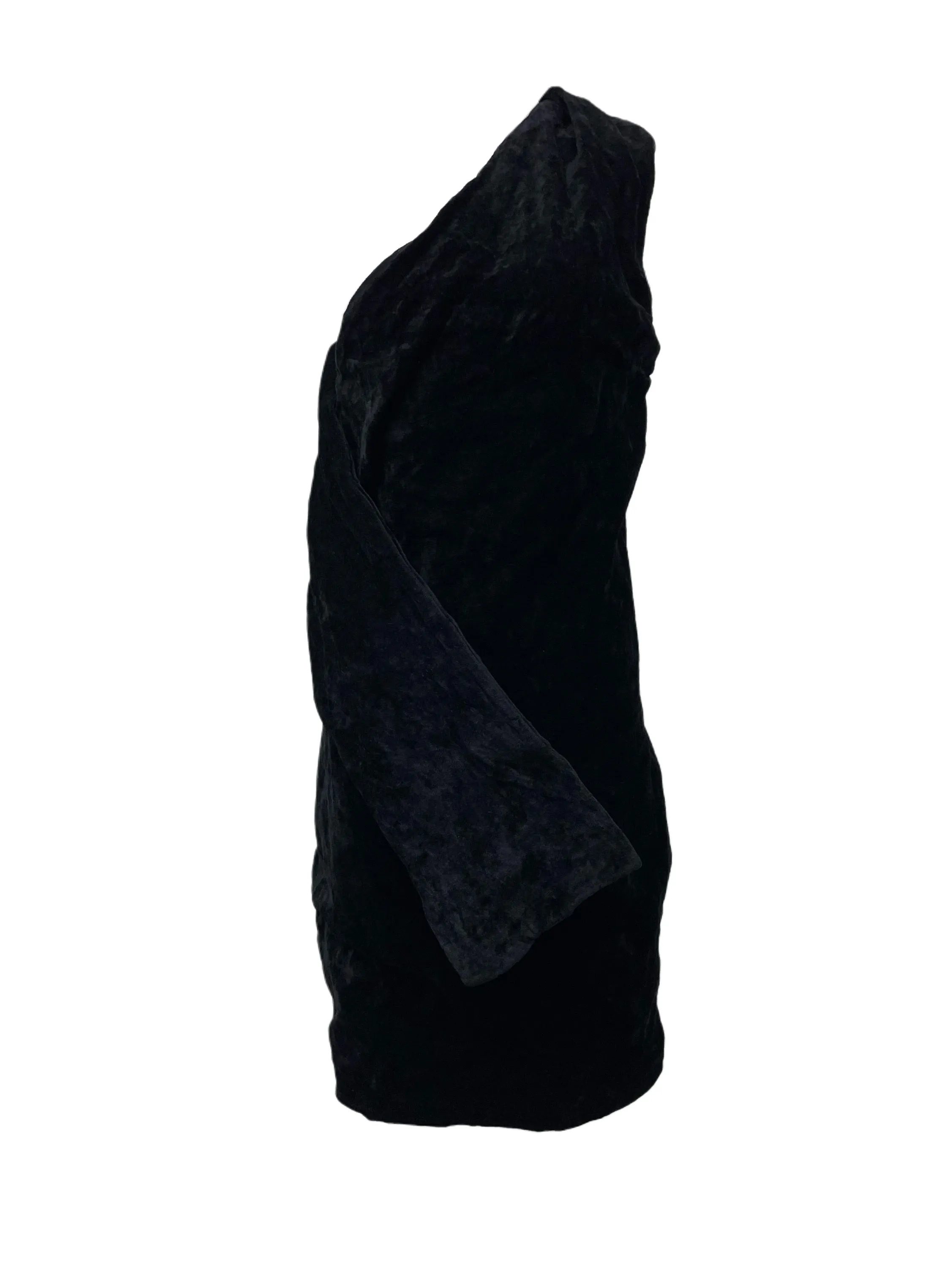 Max Mara Women's Black Cervo Wrap Mini Dress NWT
