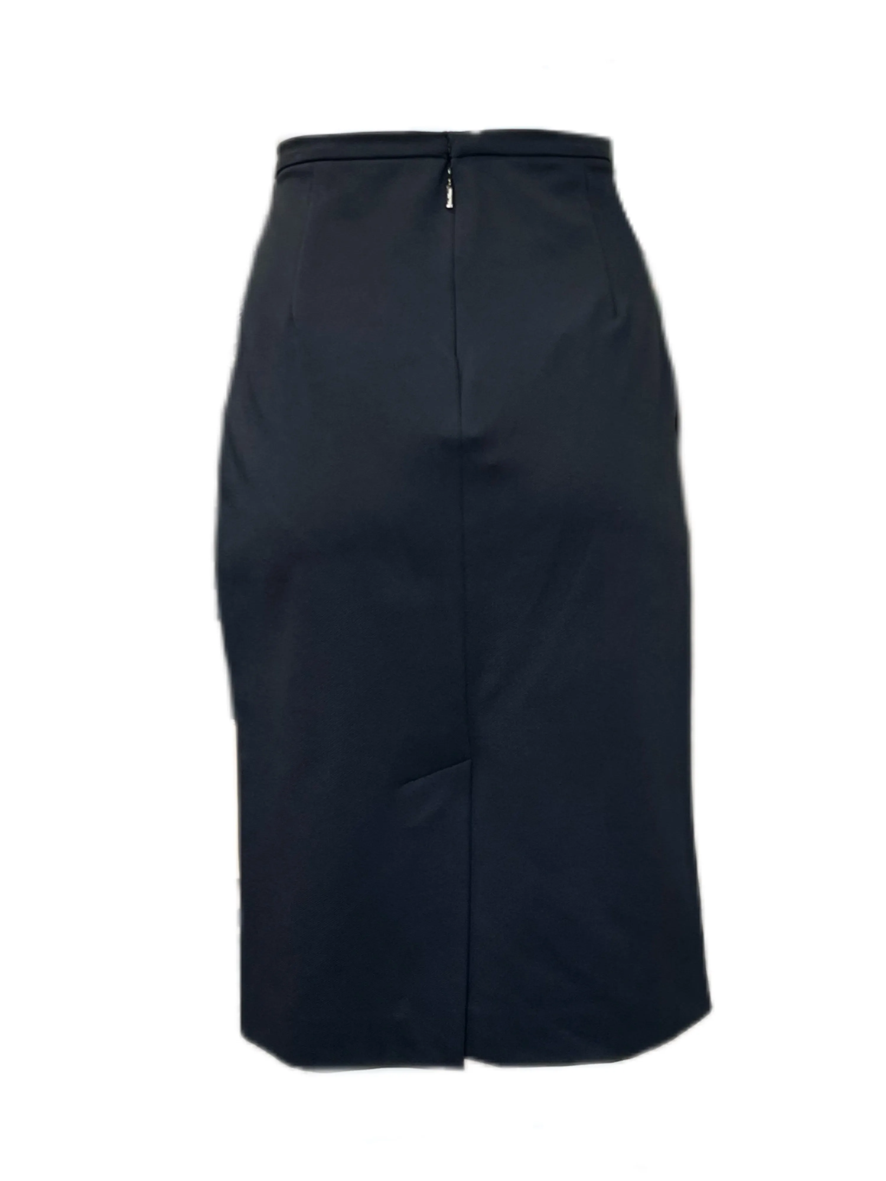 Max Mara Women's Black Taglio A Line Skirt Size 12 NWT