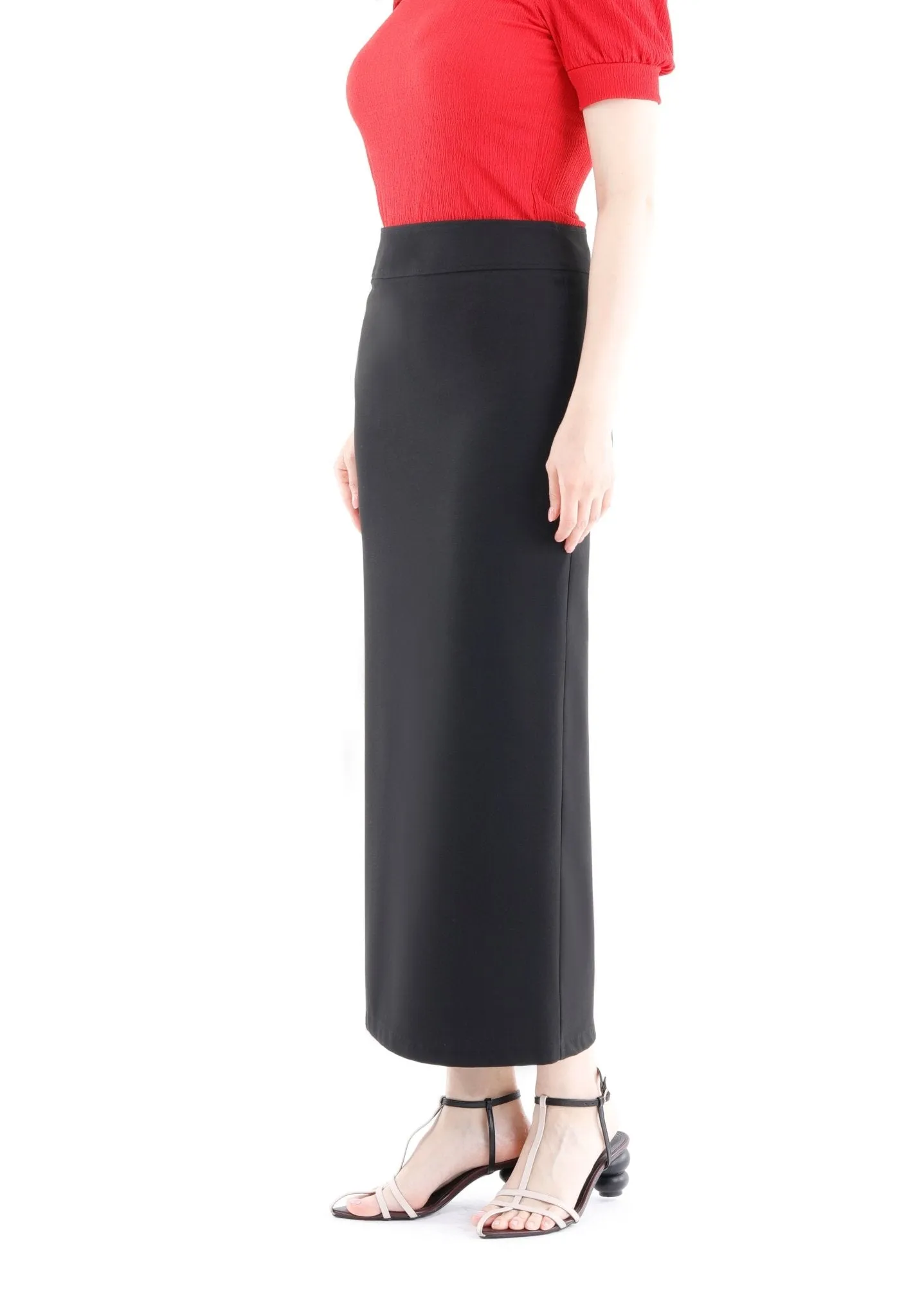 Maxi Pencil Skirt with Back Slit