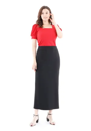 Maxi Pencil Skirt with Back Slit