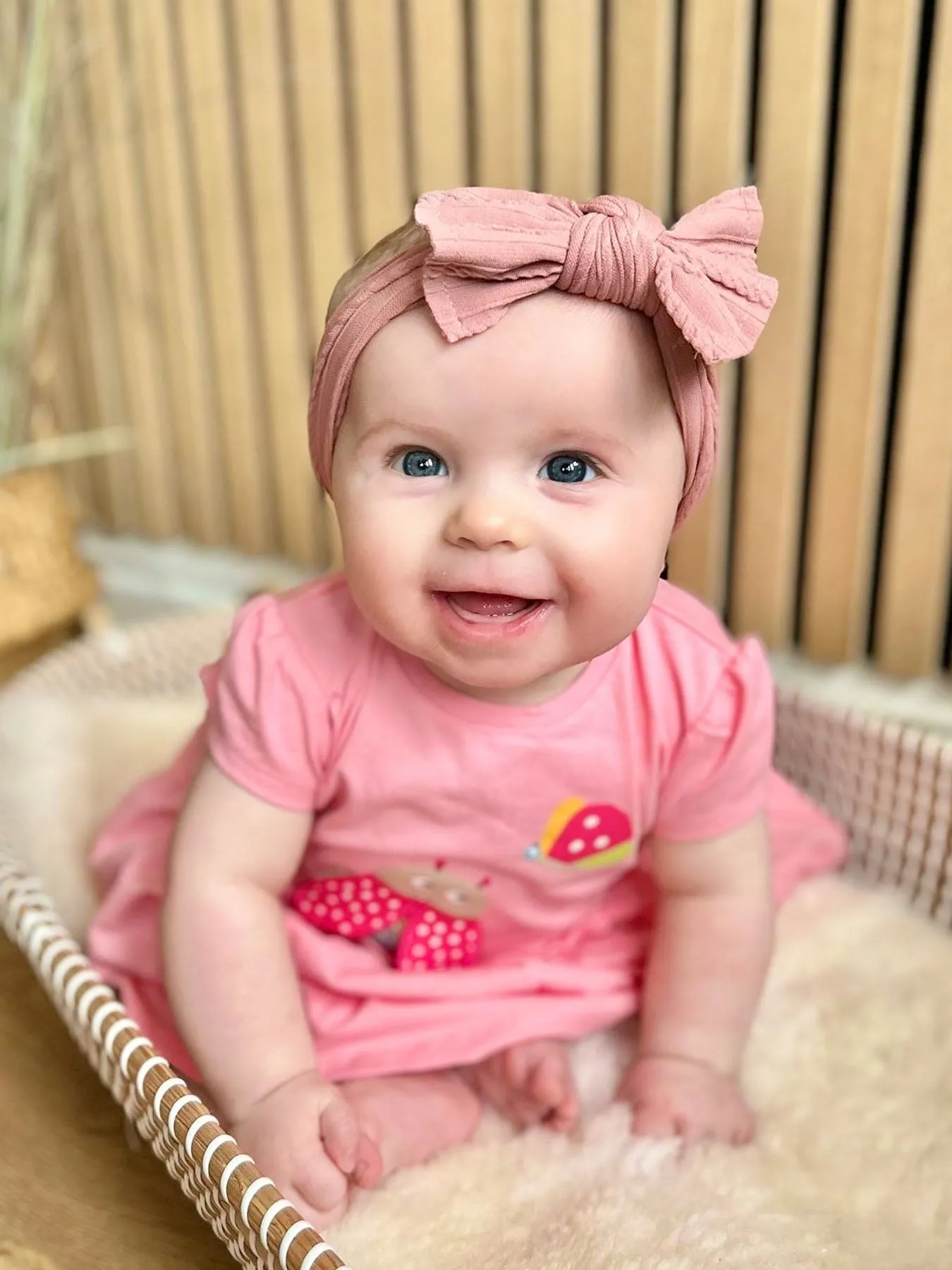 Mayoral Baby Girl Pink Ladybird Dress