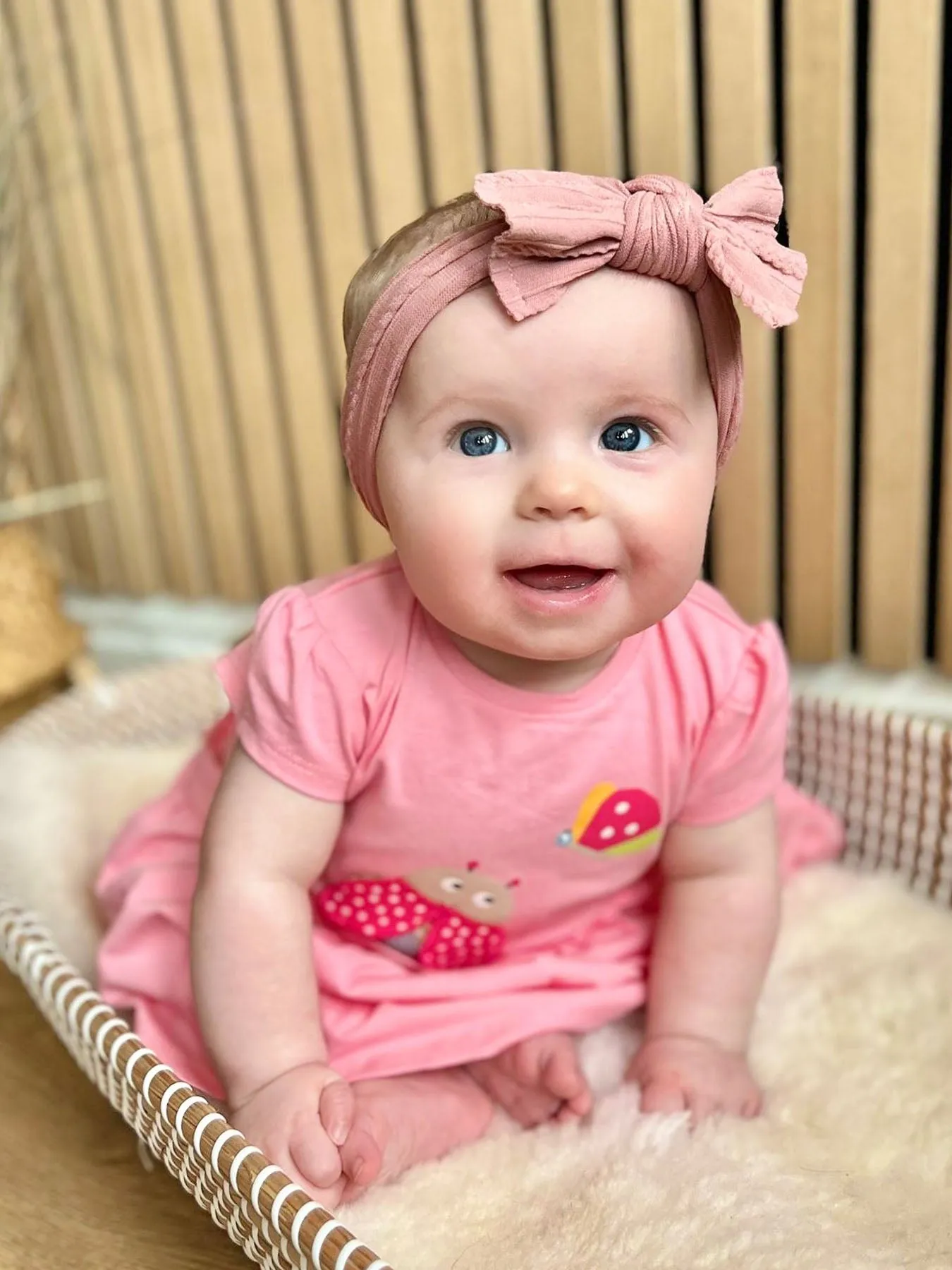 Mayoral Baby Girl Pink Ladybird Dress