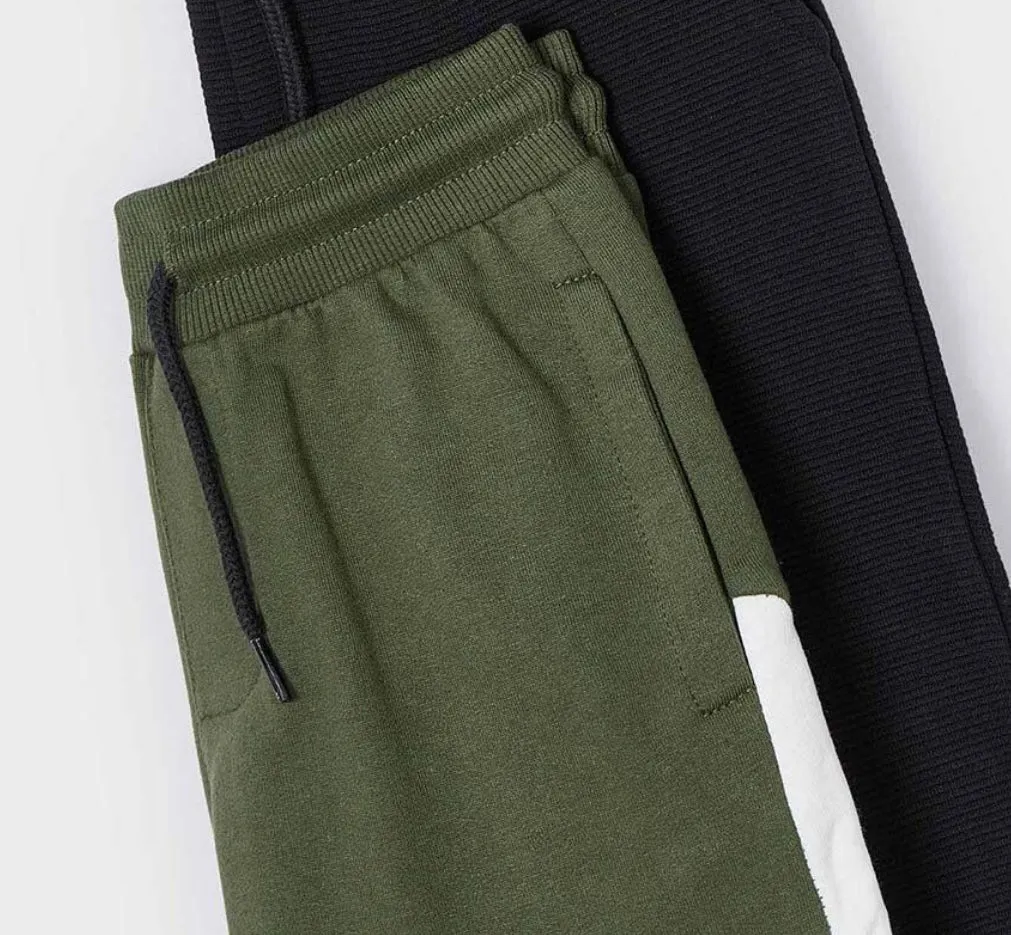 Mayoral Boys Green Joggers: Size 3 to 9 Years