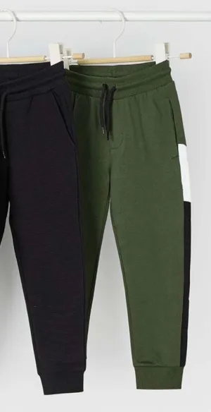 Mayoral Boys Green Joggers: Size 3 to 9 Years