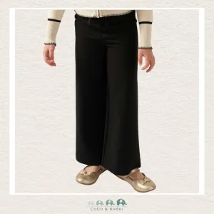 *Mayoral : Girls Black Wide Leg Cropped Dress Pants