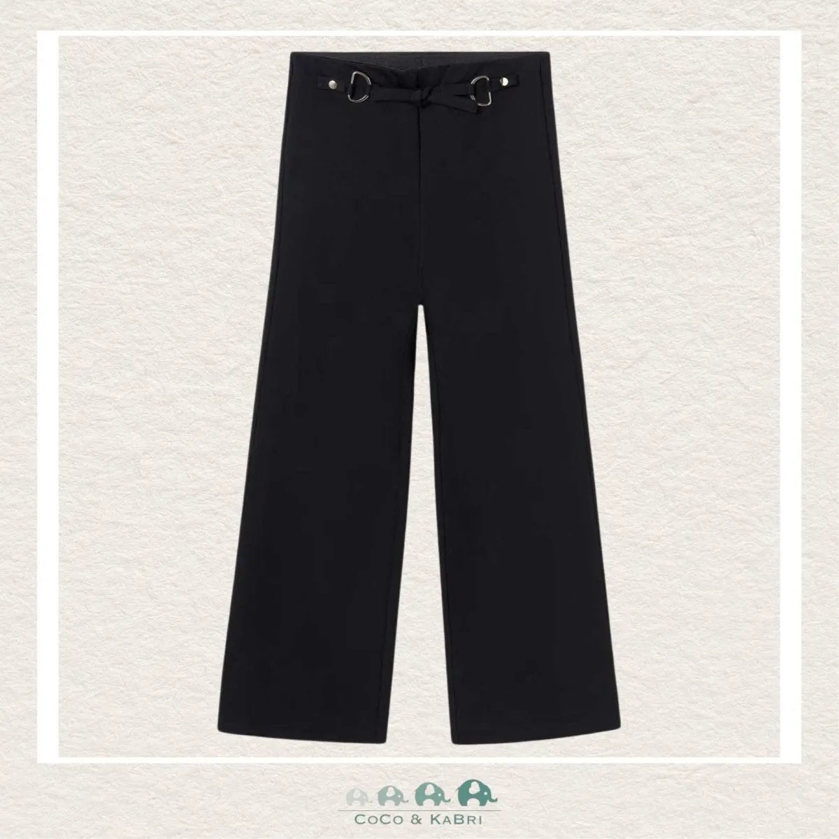 *Mayoral : Girls Black Wide Leg Cropped Dress Pants