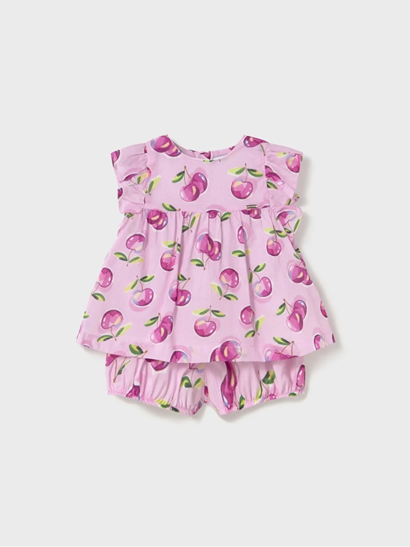 Mayoral Toddler Girl Cherry Shorts Set