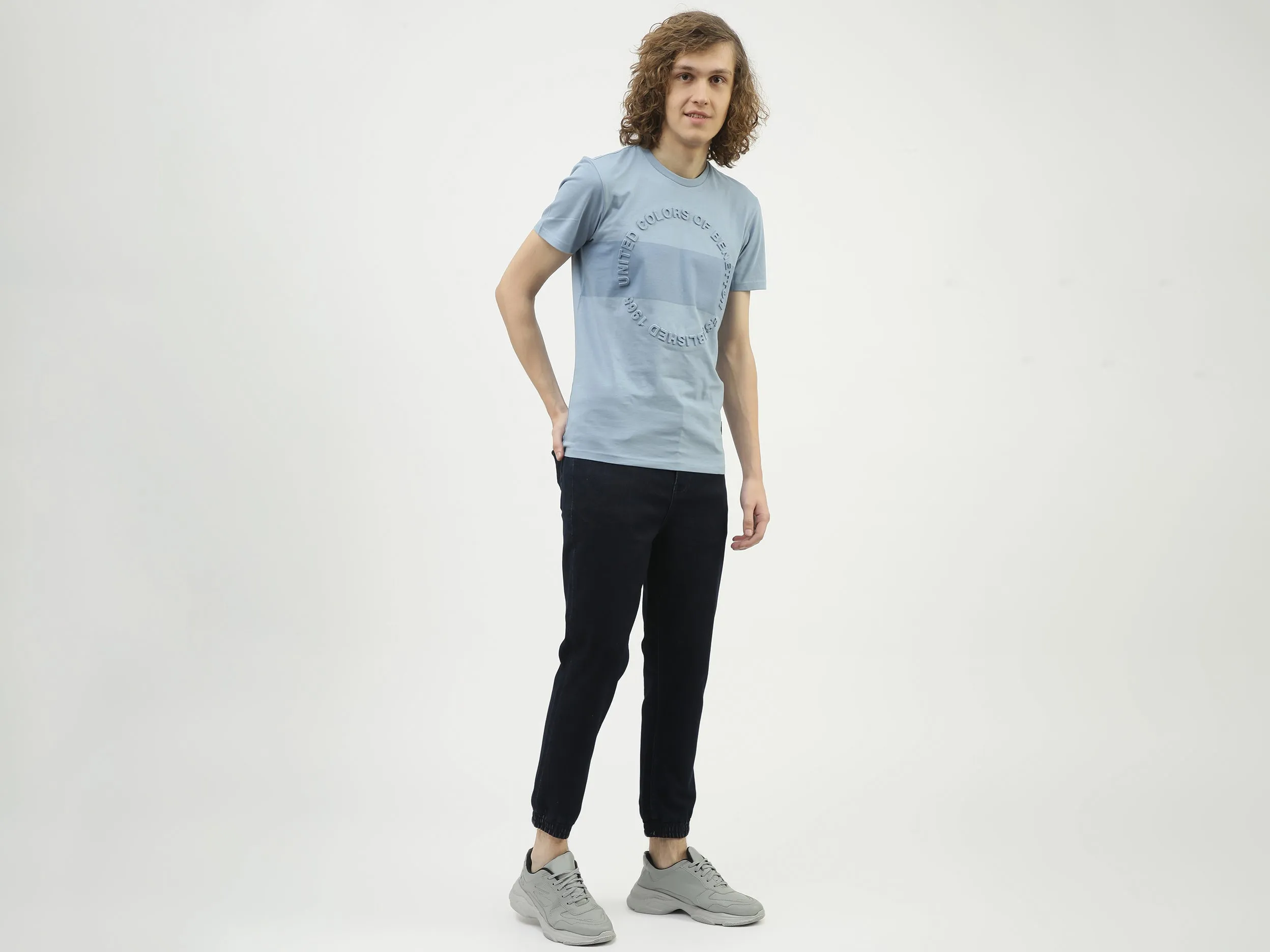 Men Solid Joggers Style Jeans