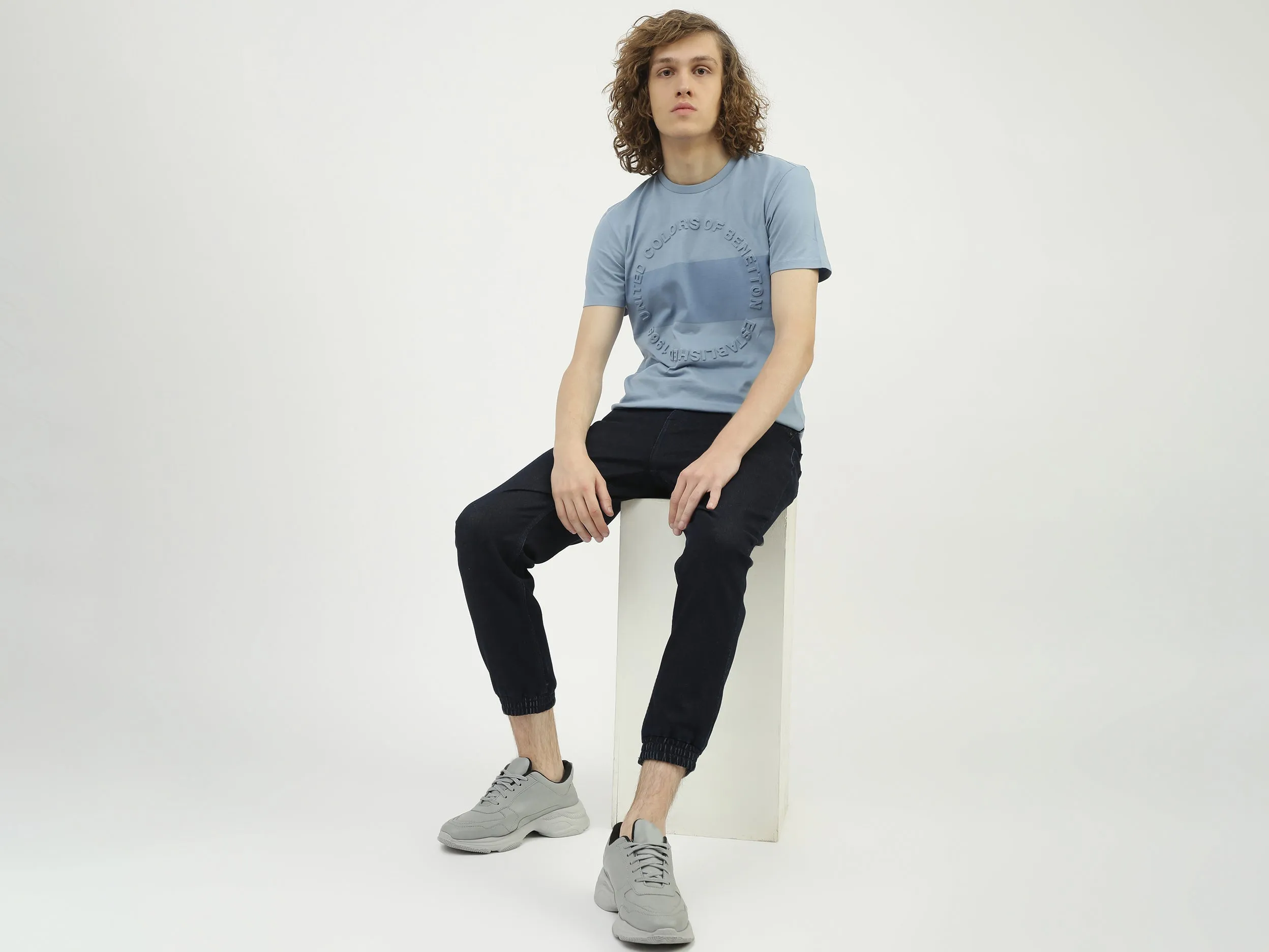 Men Solid Joggers Style Jeans