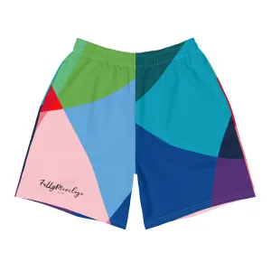 Men's Athletic Long Abstract Shorts