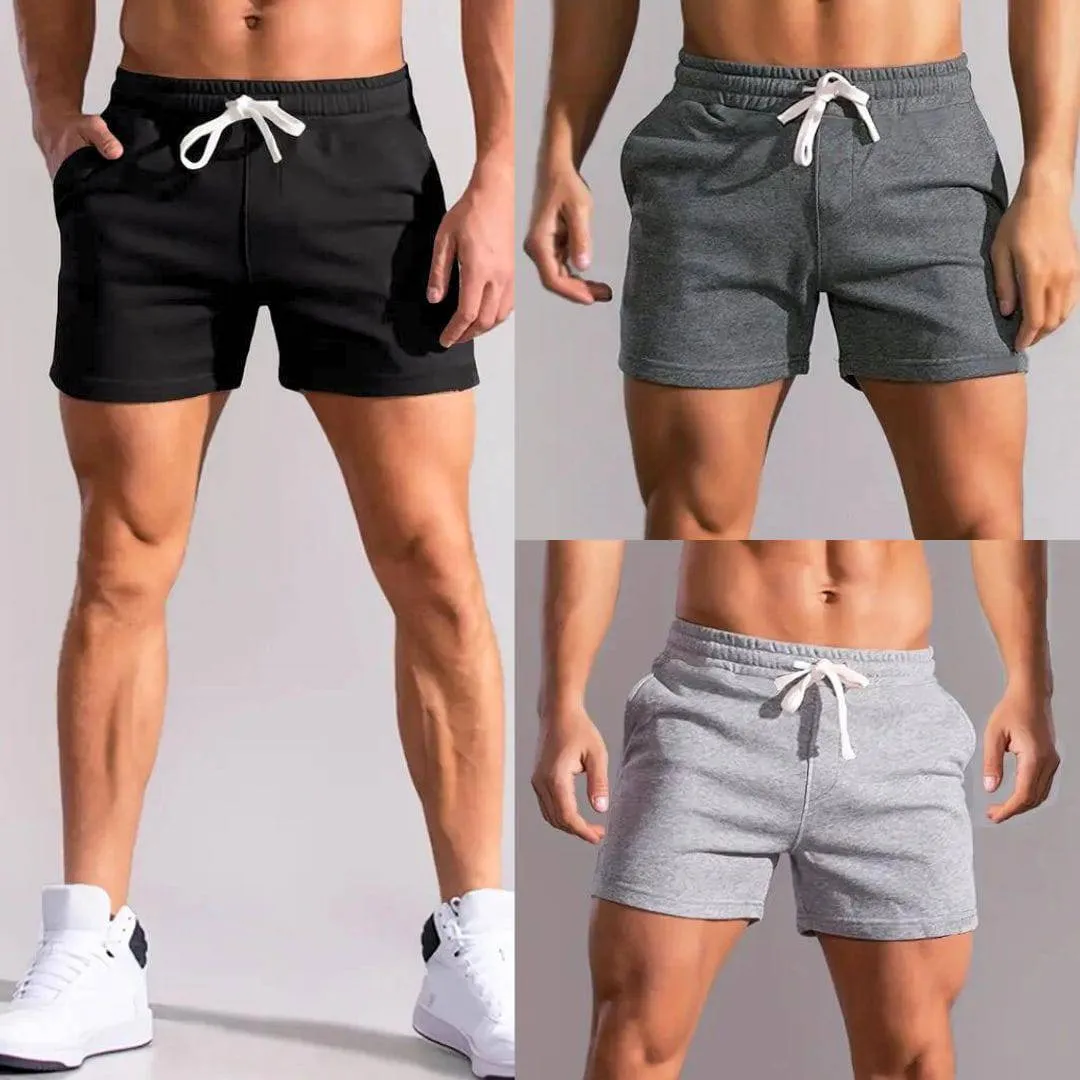 Men's Fast-Drying Sporty Lounge Shorts with Functional Pockets