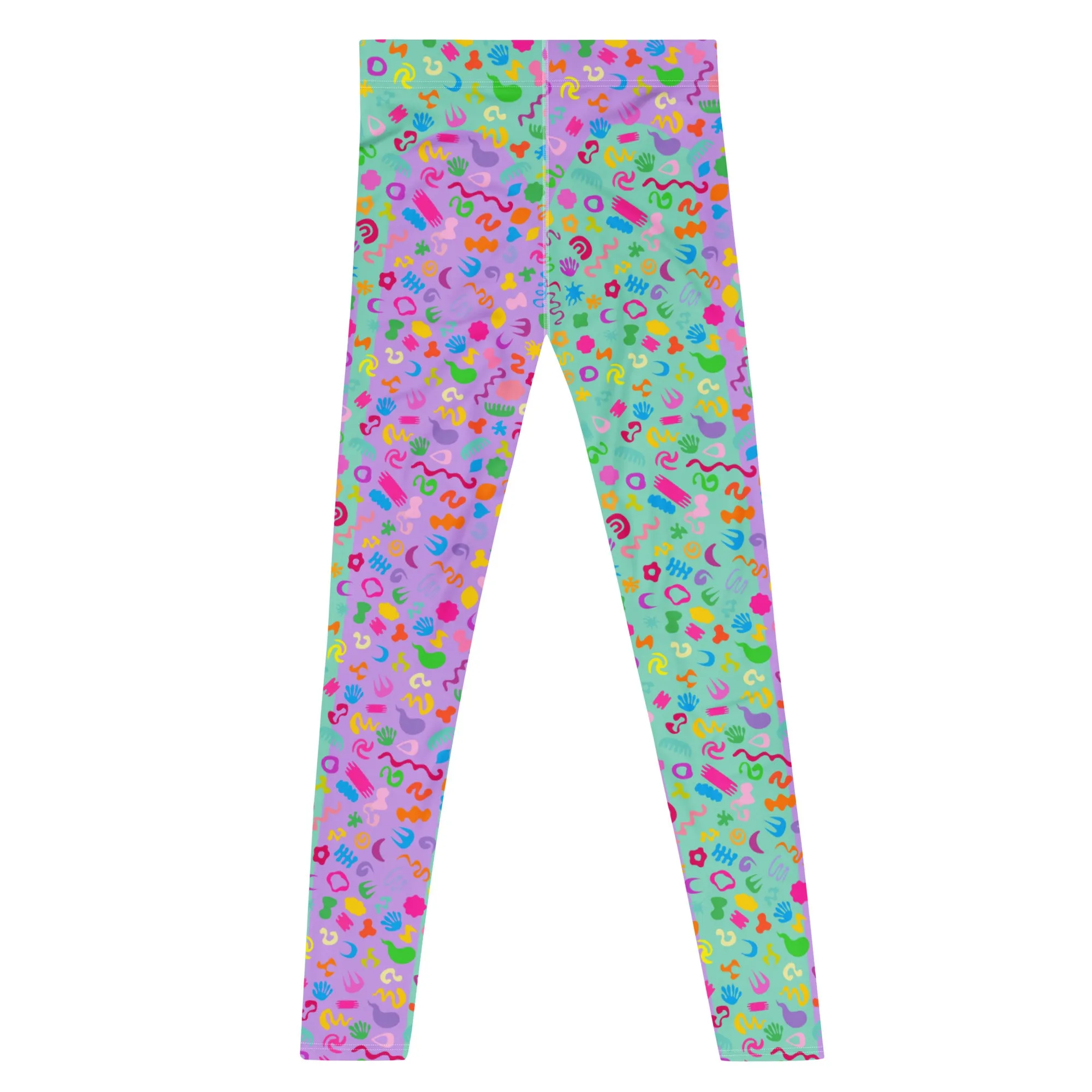 Mens Leggings, Clowncore Purple