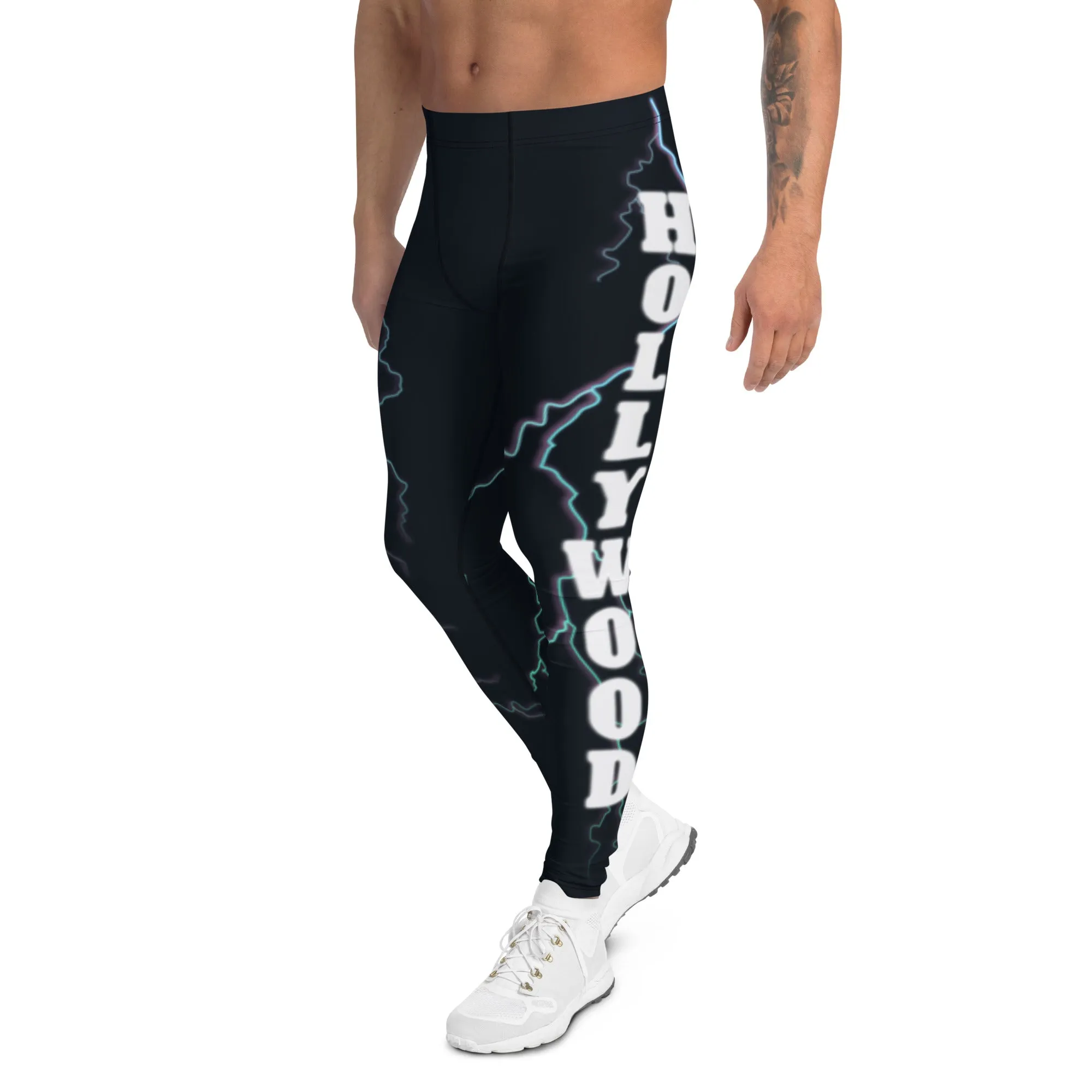 Mens Leggings, Hollywood Lightning
