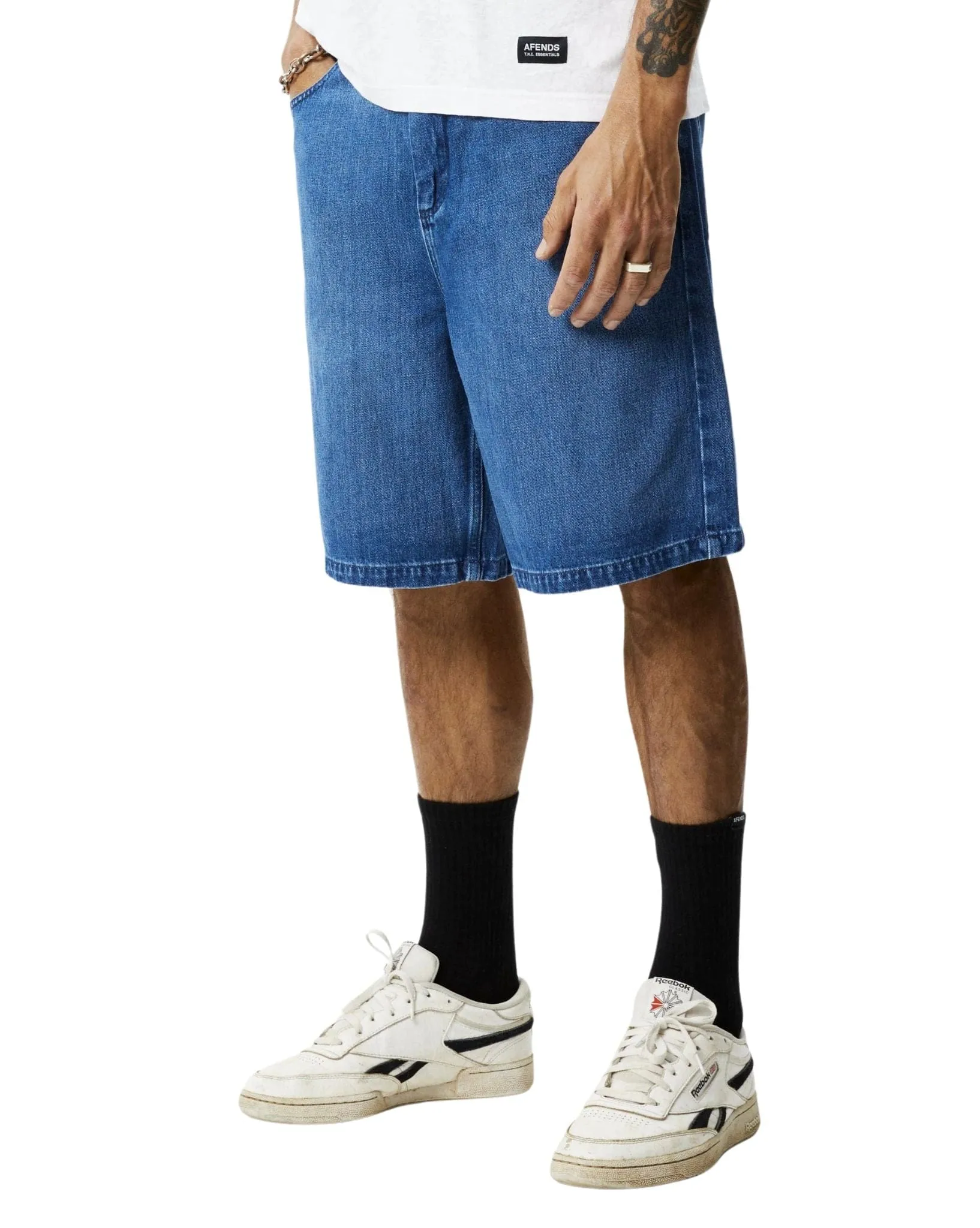 Mens Lil C - Hemp Denim Baggy Shorts