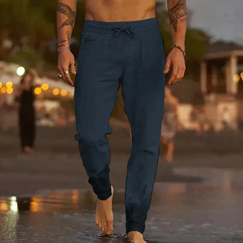 Men's Linen Leisure Trousers - Jaxx