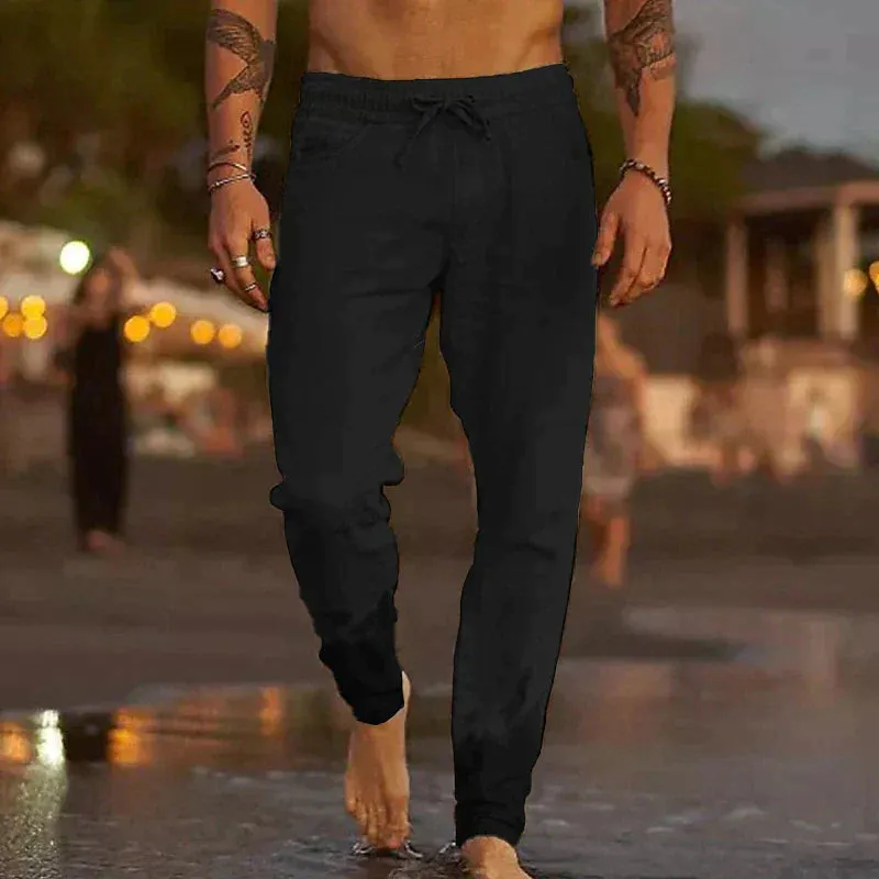 Men's Linen Leisure Trousers - Jaxx