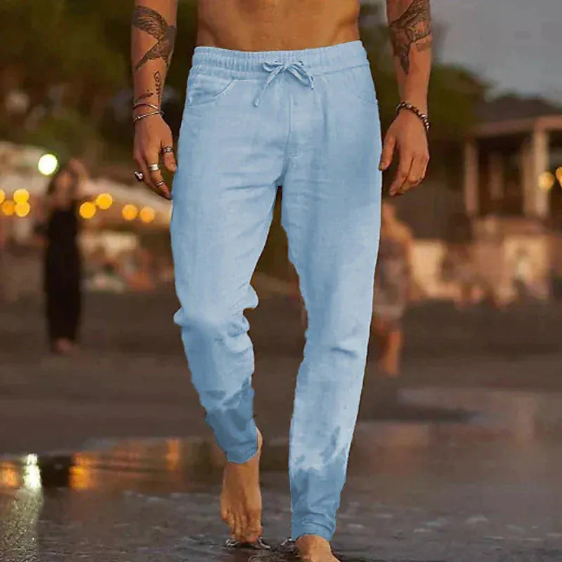 Men's Linen Leisure Trousers - Jaxx