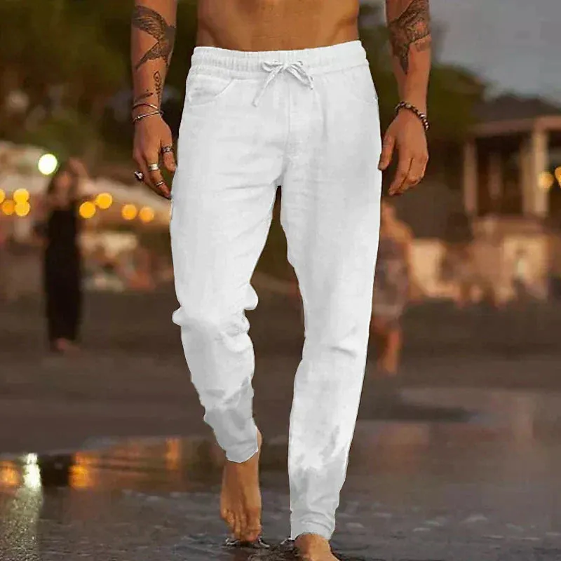 Men's Linen Trousers: Maiko Casual Style