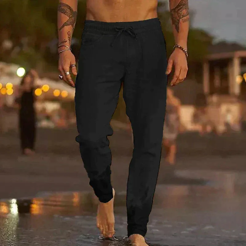 Men's Linen Trousers: Maiko Casual Style