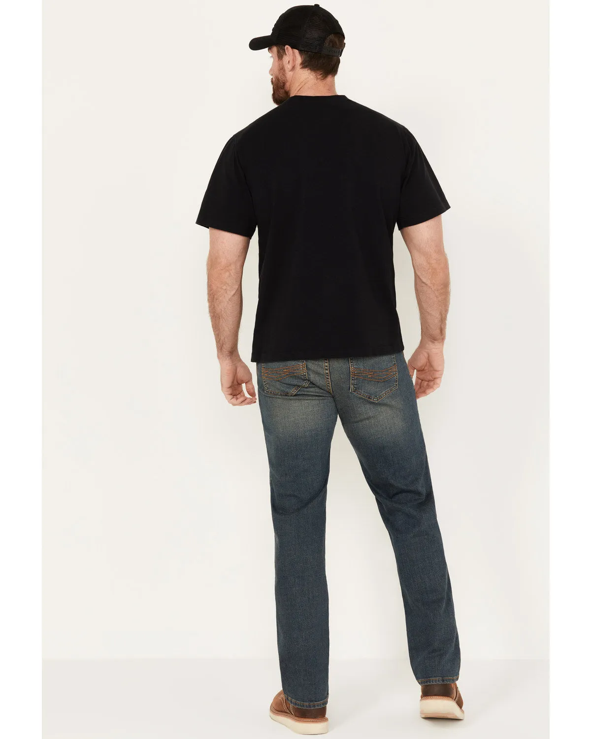 Men's Medium Wash Bootcut Work Jeans