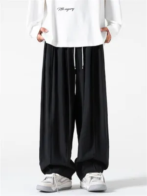 Men's Oversized Solid Color Streetwear Casual Pants