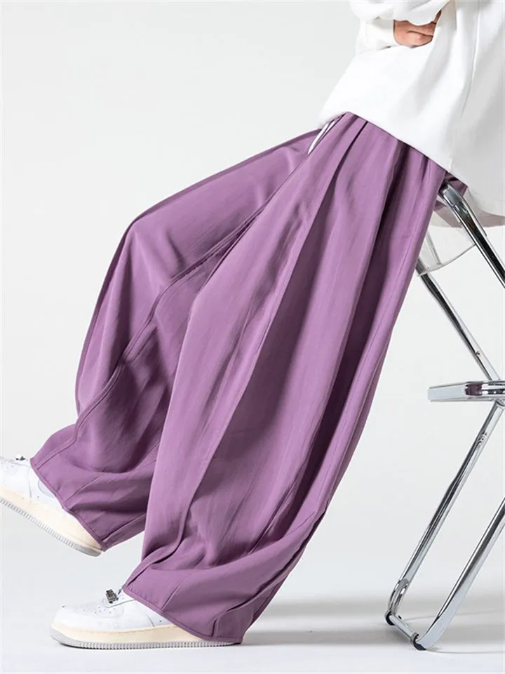Men's Oversized Solid Color Streetwear Casual Pants