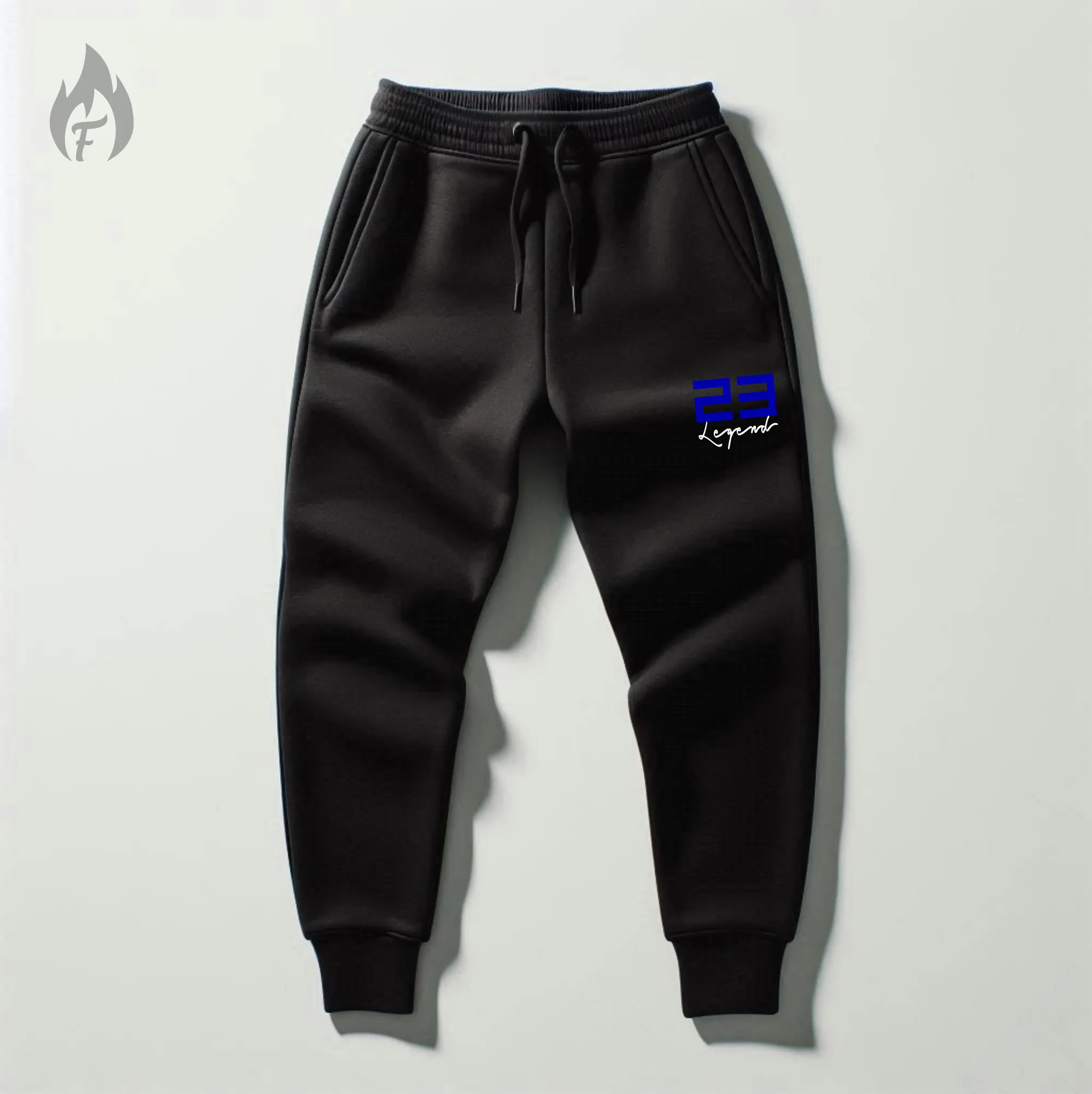 Men's "23 Legend" Black Sneaker Sweatsuit To Match Air Jordan 13 Retro Flint Grey Sneakerhead Hoodie Joggers Set