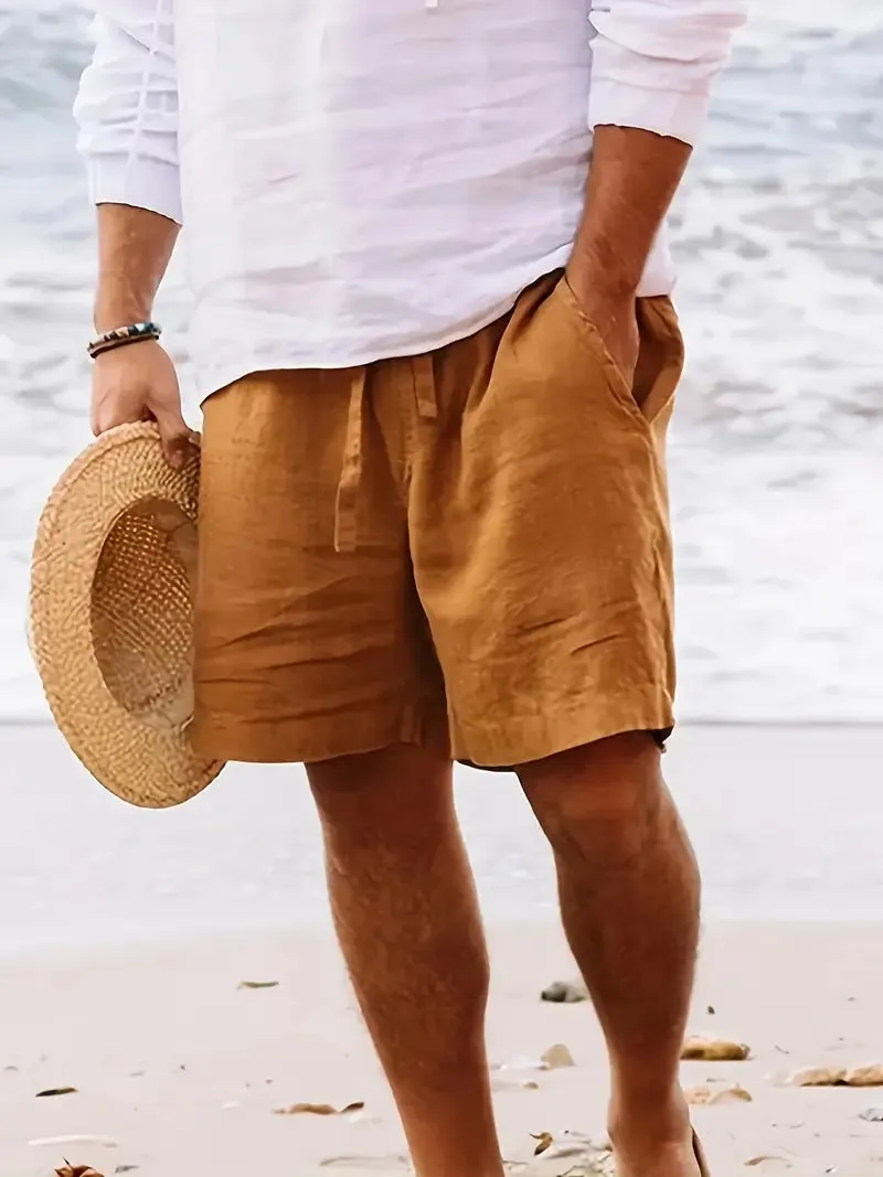 Men's Summer Linen Trousers – Lightweight, Breathable & Stylish, Perfect for Warm Days
