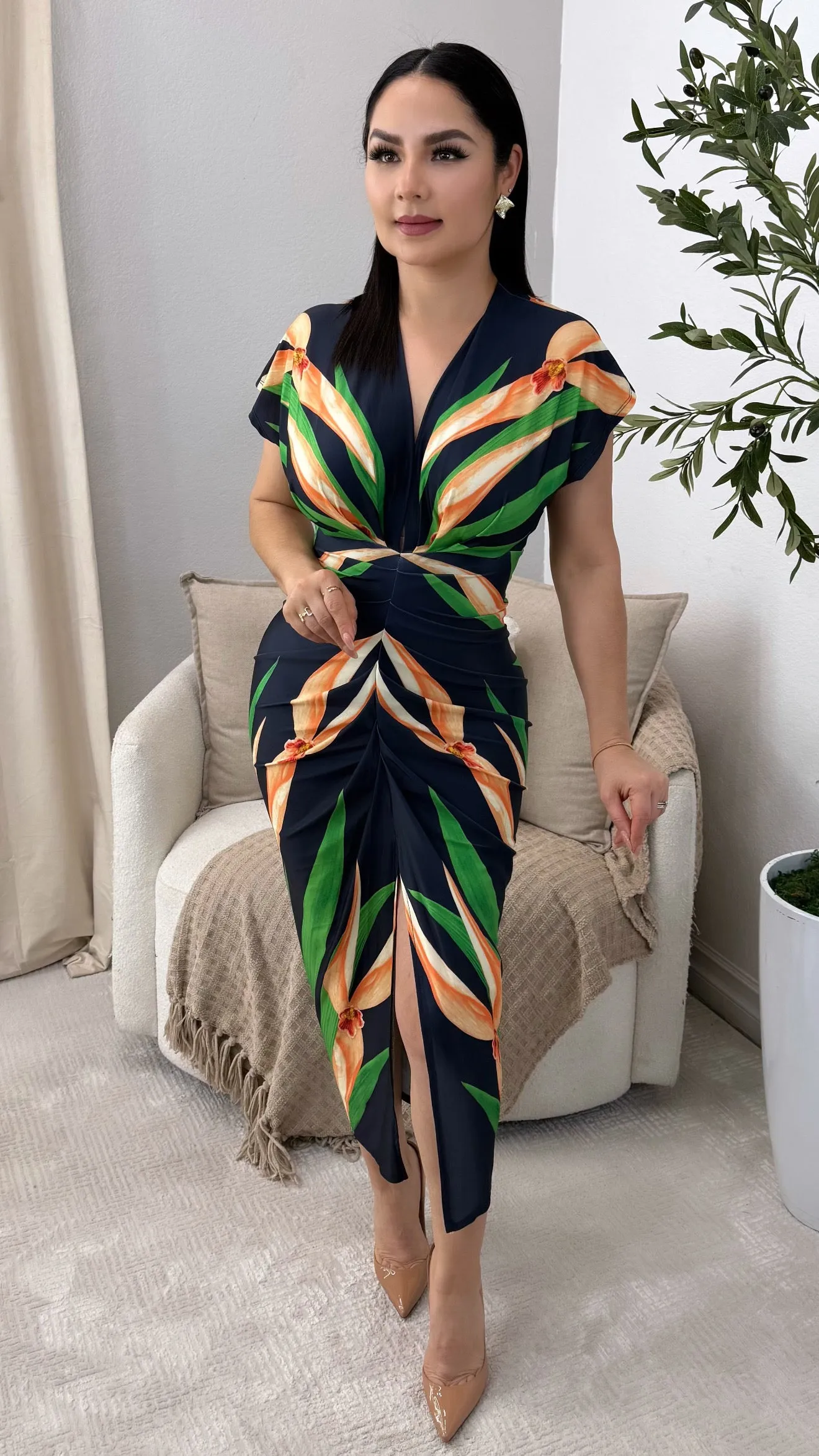 MERCEDES NAVY DRESS