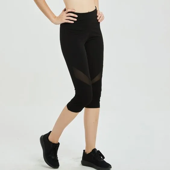 Mesh Panel Workout Gym Yoga Leggings