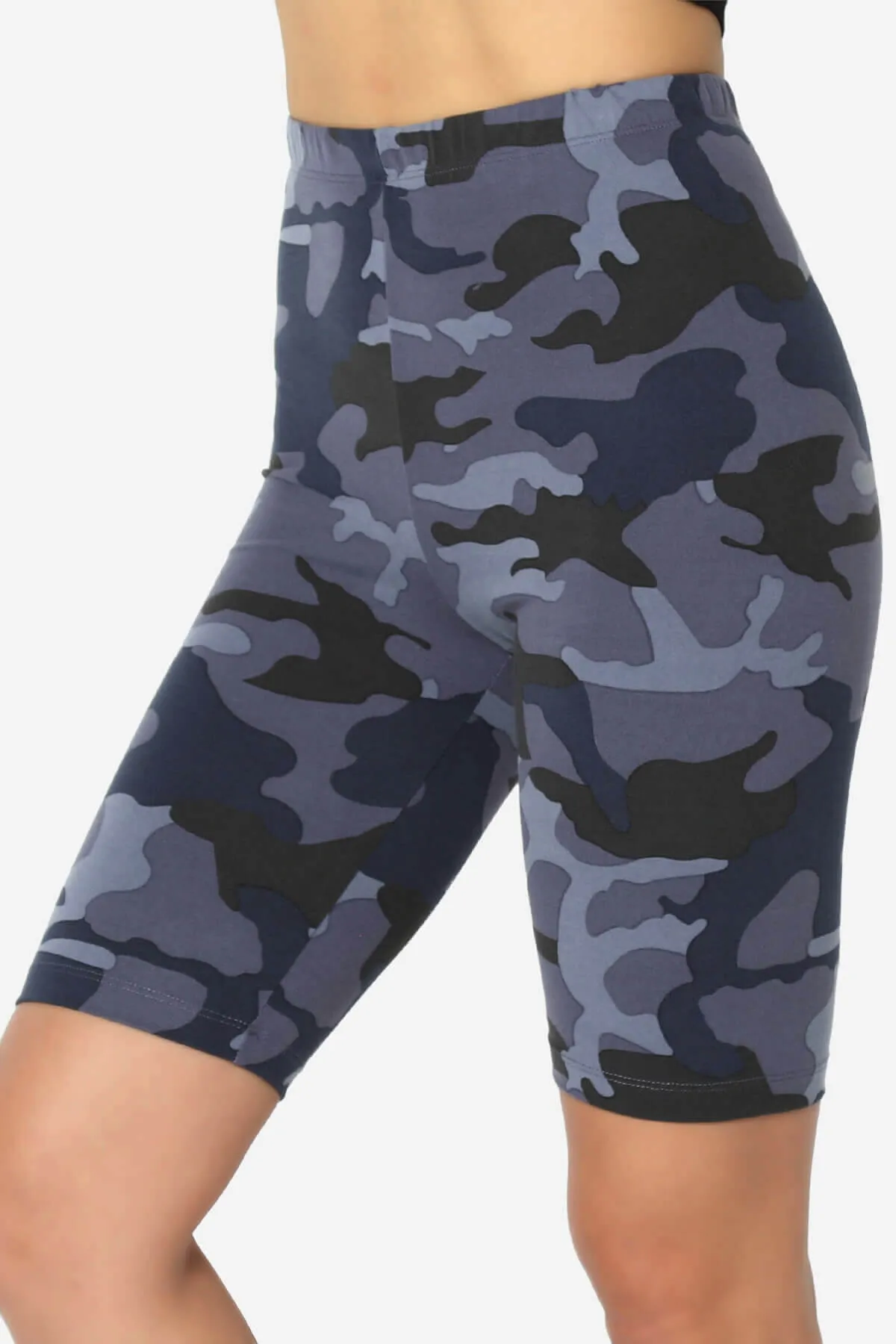 Michigan Camo Print Microfiber Bike Short Leggings