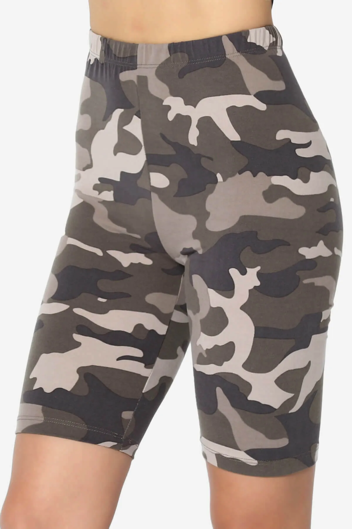 Michigan Camo Print Microfiber Bike Short Leggings