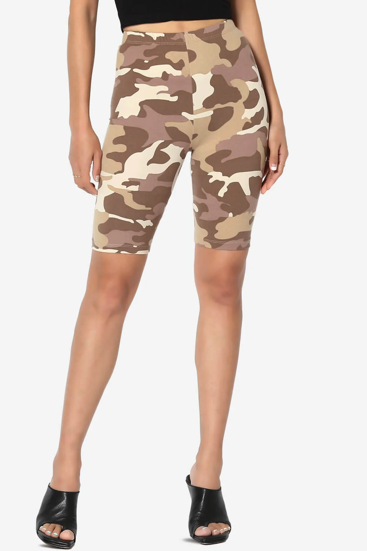 Michigan Camo Print Microfiber Bike Short Leggings
