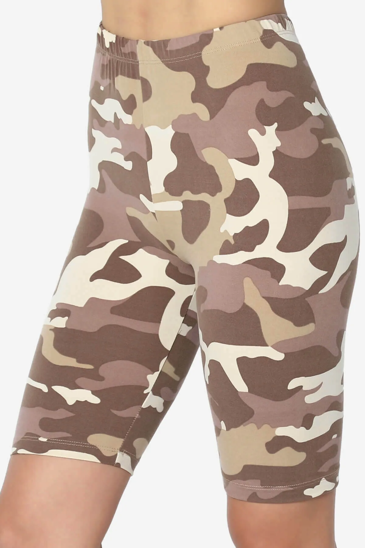 Michigan Camo Print Microfiber Bike Short Leggings