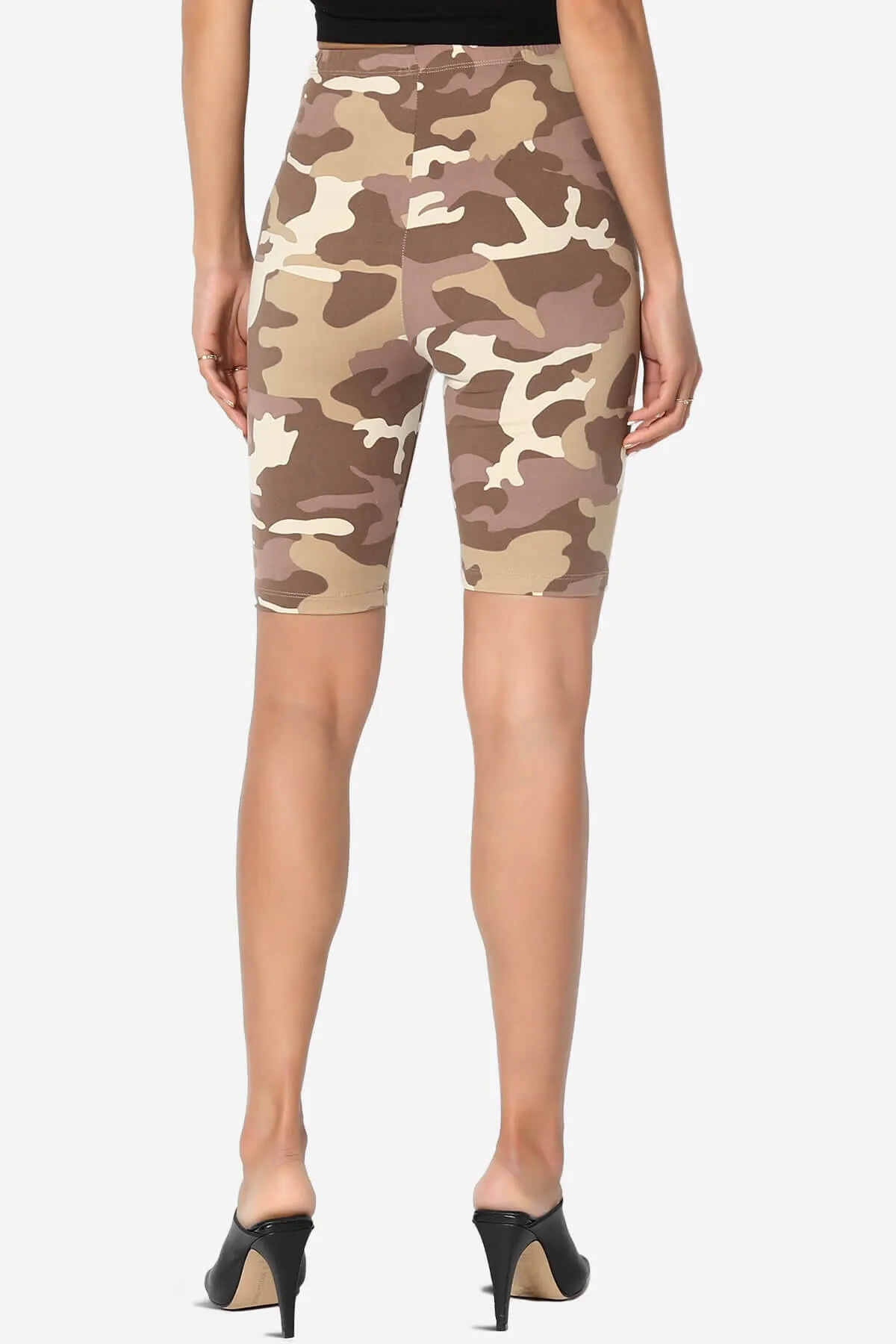 Michigan Camo Print Microfiber Bike Short Leggings