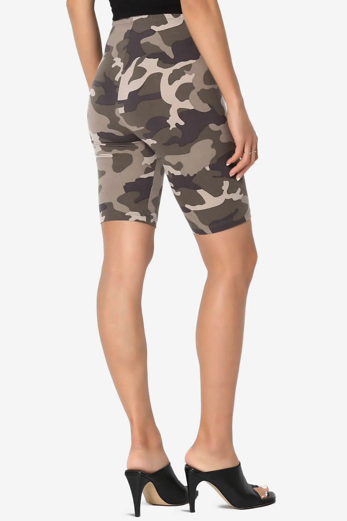 Michigan Camo Print Microfiber Bike Short Leggings