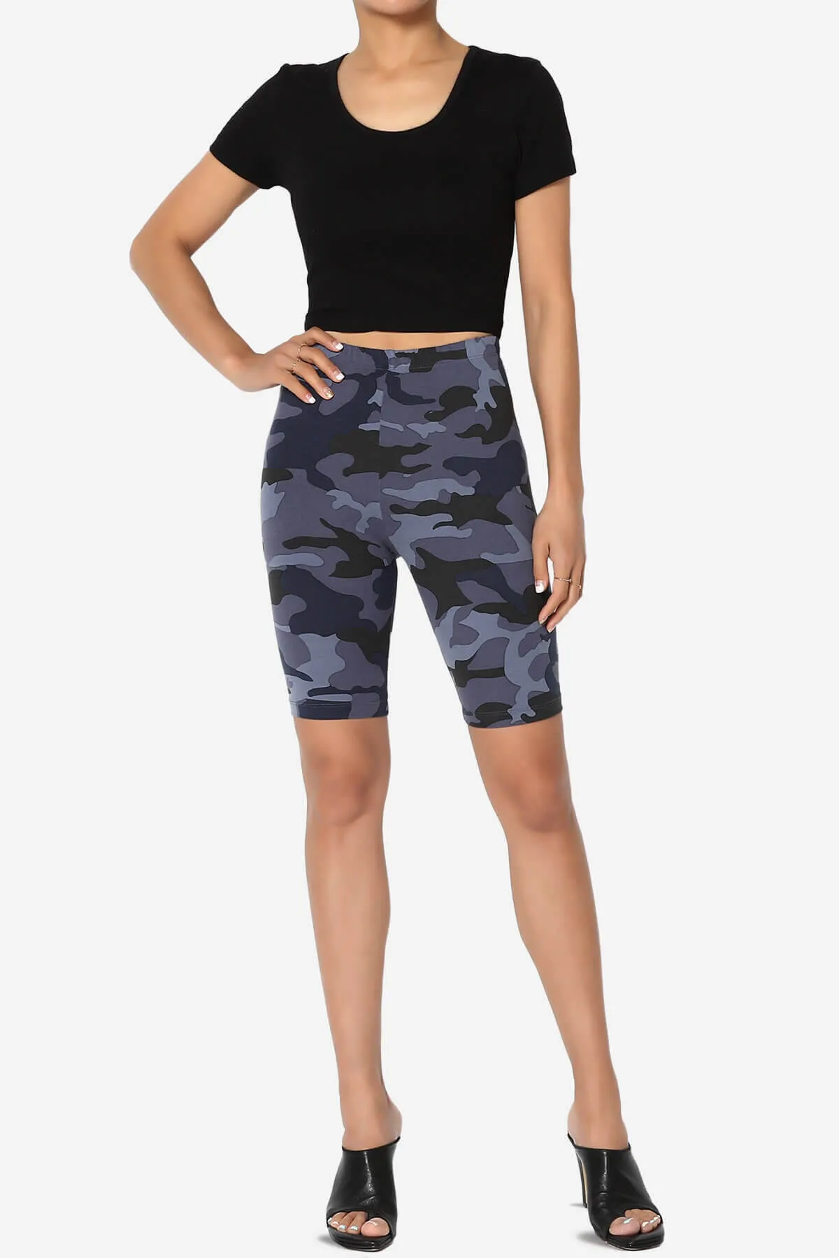 Michigan Camo Print Microfiber Bike Short Leggings