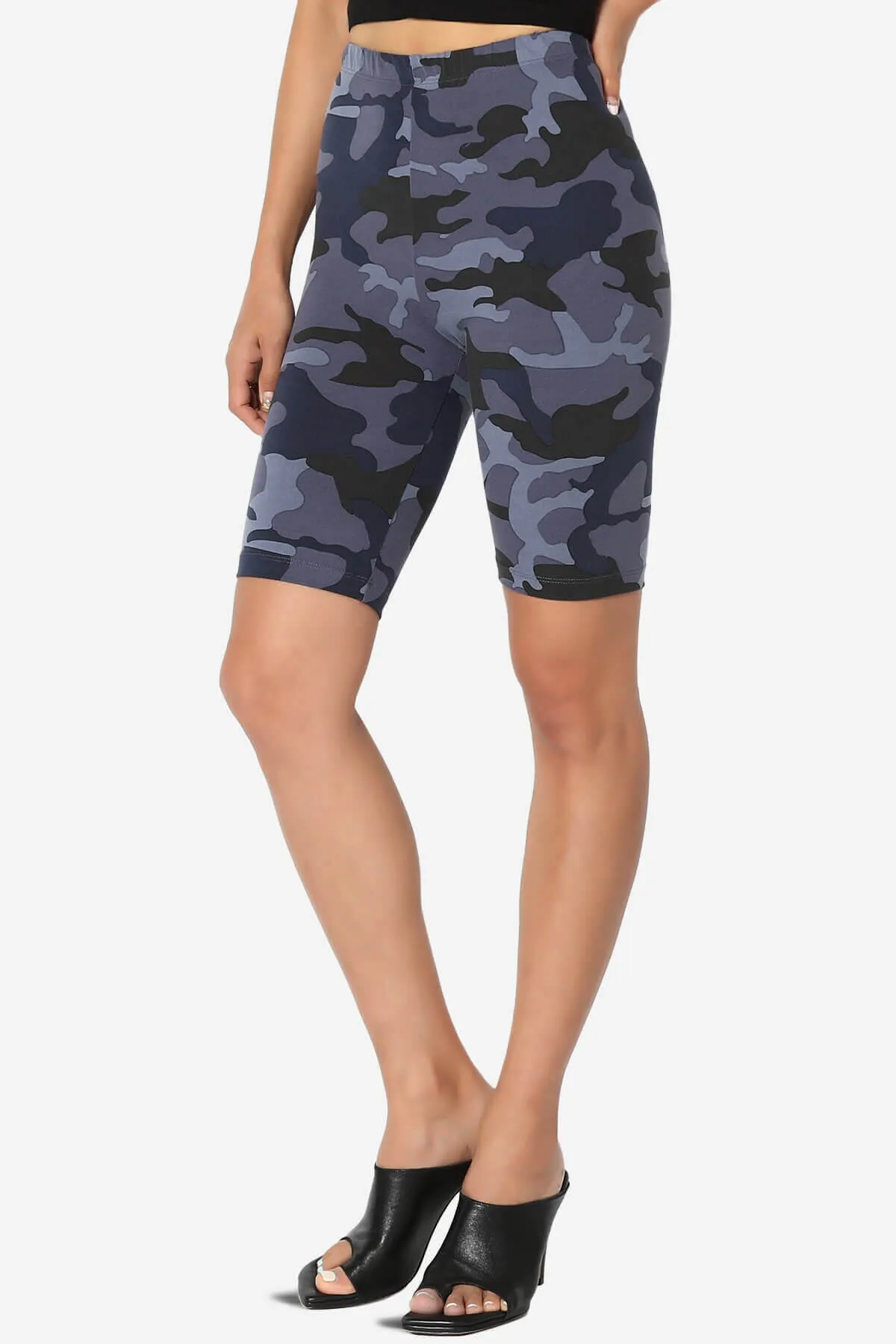 Michigan Camo Print Microfiber Bike Short Leggings
