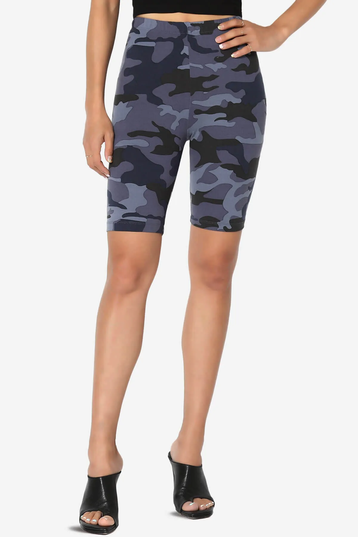 Michigan Camo Print Microfiber Bike Short Leggings