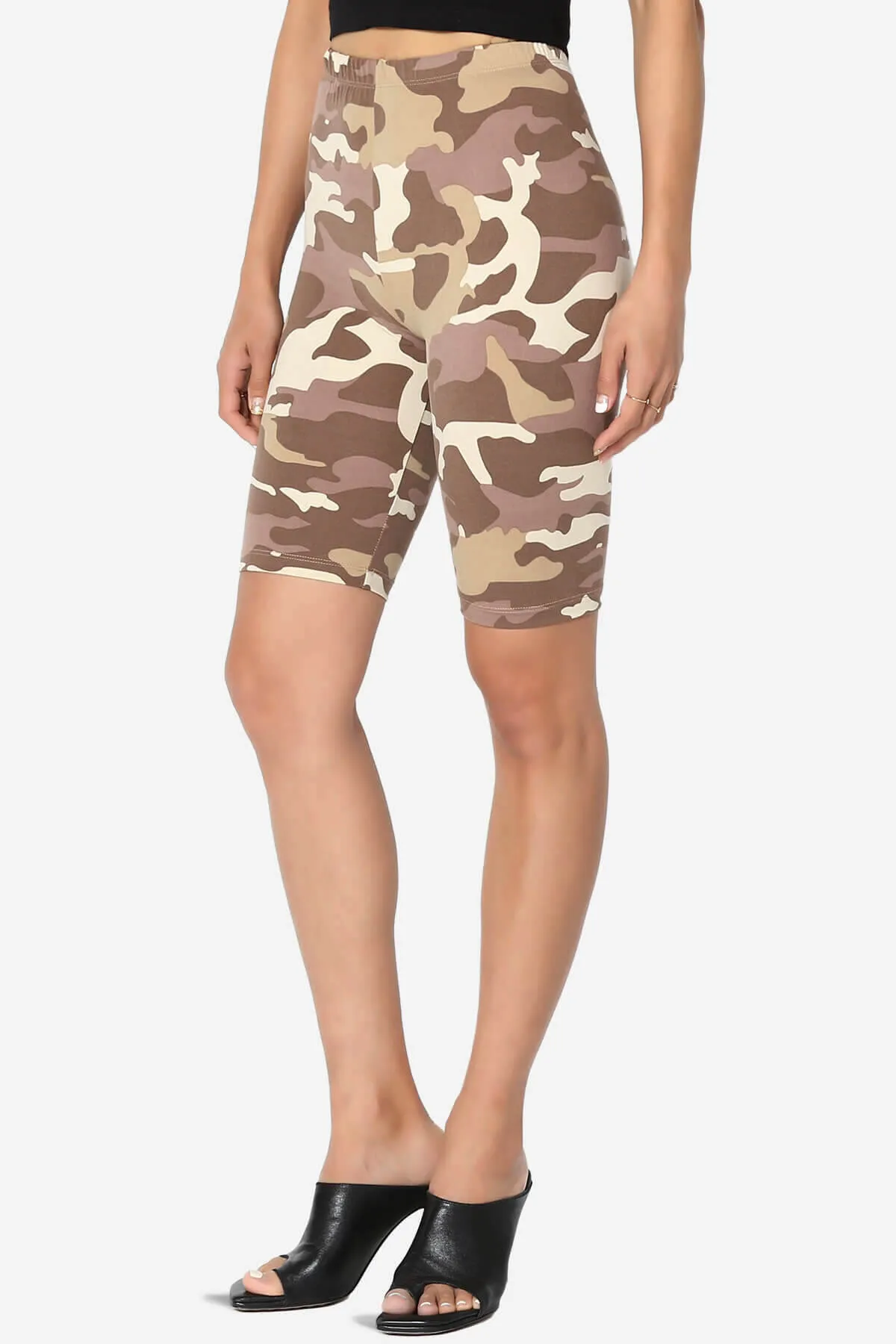 Michigan Camo Print Microfiber Bike Short Leggings