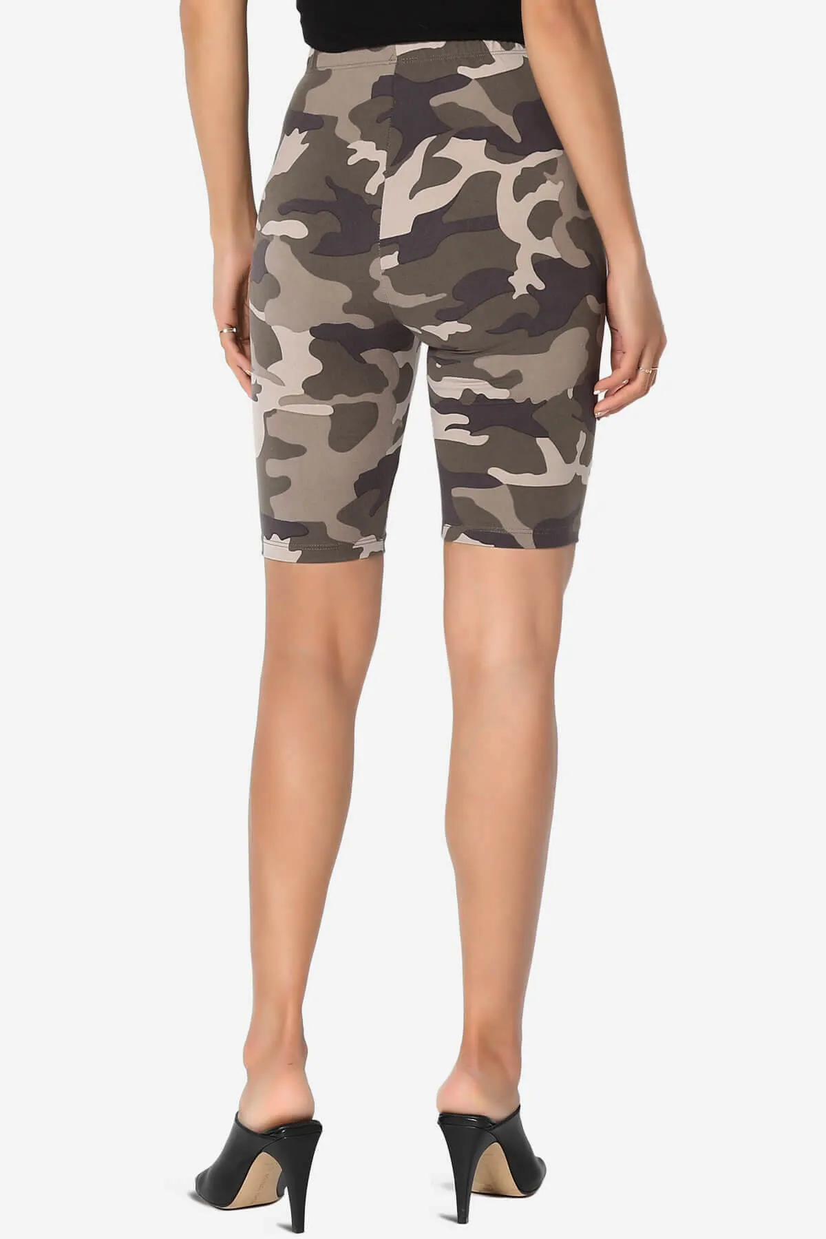 Michigan Camo Print Microfiber Bike Short Leggings