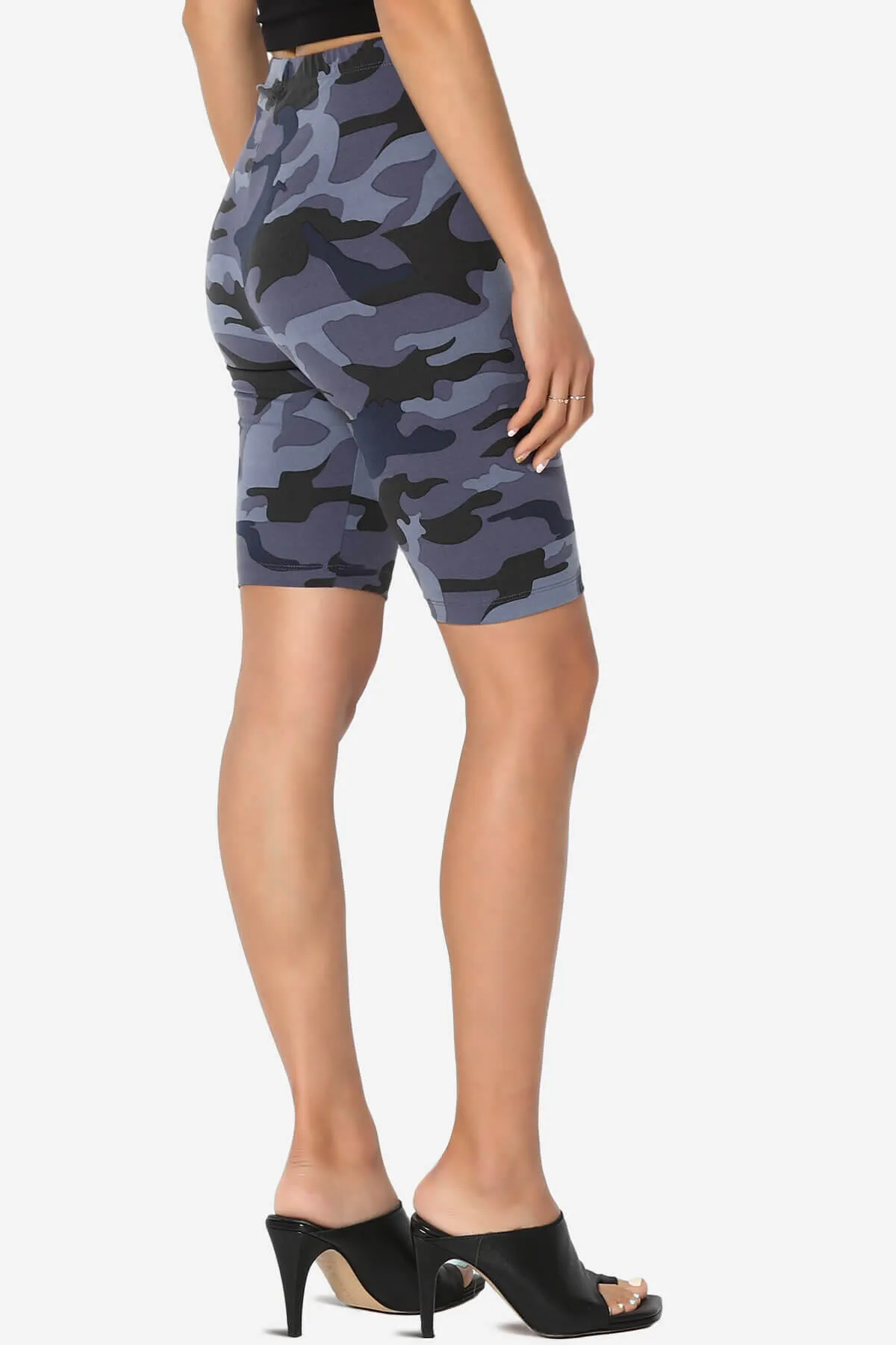 Michigan Camo Print Microfiber Bike Short Leggings