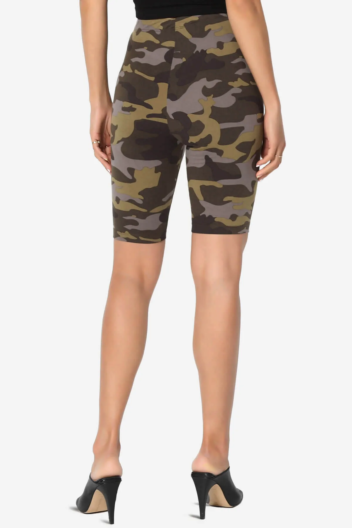 Michigan Camo Print Microfiber Bike Short Leggings