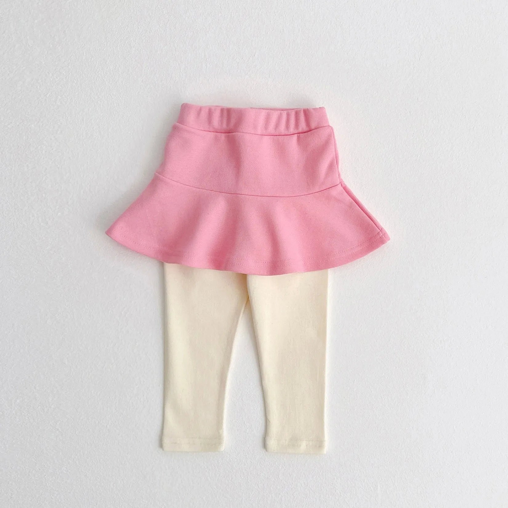 Minnie Flower Sweatshirt and Skirt Leggings Set - Pink Combo